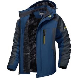 MSRP $75 TACVASEN Men's 2XL Winter Ski Jacket Hooded Waterproof Snow Coat